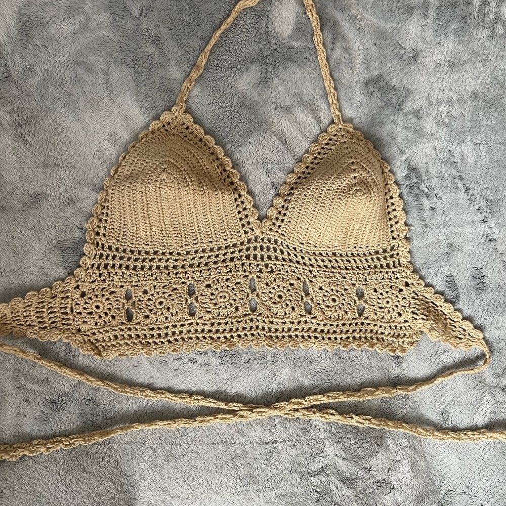 Handmade Crochet Halter Top